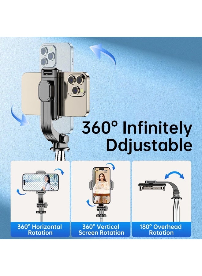 170cm Tripod Selfie Stick with Remote Control and Rotating Extendable Phone Holder Compatible with iPhone and Android Smartphones - Image 4