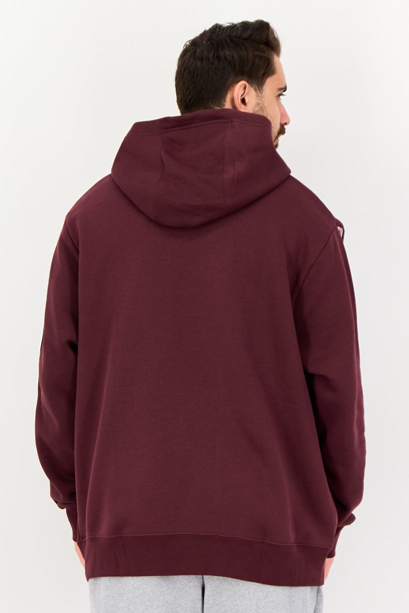 Nike Men Sportswear Fit Brand Logo Outdoor Hoodie, Maroon - Image 3