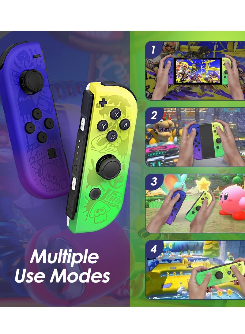 Wireless Joy-Con Controllers for Nintendo Switch, Lite, and OLED - L/R Replacement with Wake-up, Screenshot, Dual Vibration, and Motion Control Features (Blue) - Image 3