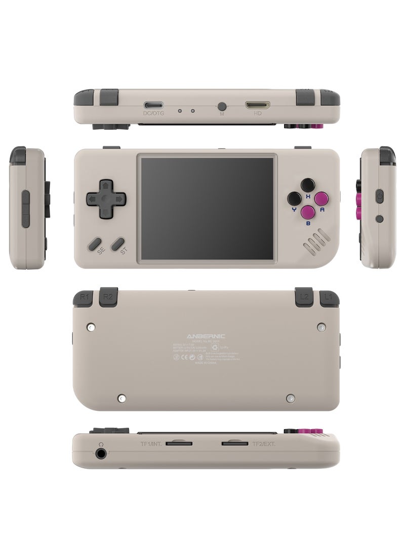 ANBERNIC  - ANBERNIC RG28XX Handheld Game Console 2.83 inch 640*480 IPS Screen Linux System 3100mAh Video Retro Player Support HDMI Output TV 2.4G Wireless/Wired Controller Supports Music Video Player (Grey) - Image 1