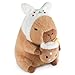 CHDBLOCK Rabbit Capybara Cute Capybara Plush Pillow Kawaii Rabbit Stuffed Aniamls Capybara Plushies Toys Gifts for Kids 11 inch - Image 2