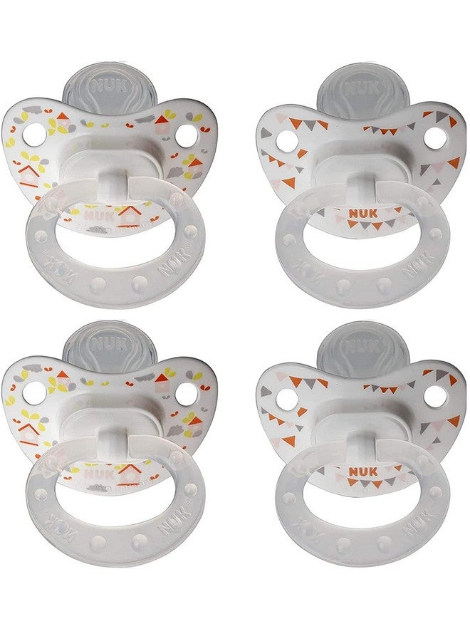 نوك لهاية NUK Puller للأطفال من عمر 18 إلى 36 شهرًا، عبوة من 4 قطع، خط اتجاه محايد - Image 3
