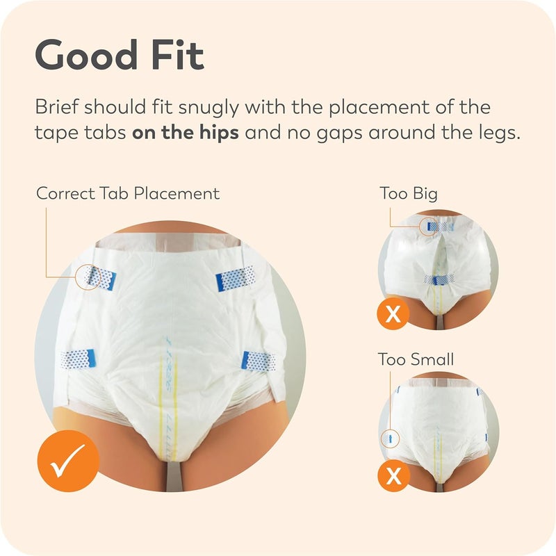 Tranquility Slimline Original Adult Disposable Brief Youth Incontinence Care with a Slimmer Fit Peach Mat Core Kufguard Technology for Max Comfort LatexFree 109oz Capacity 12ct Bag - Image 5