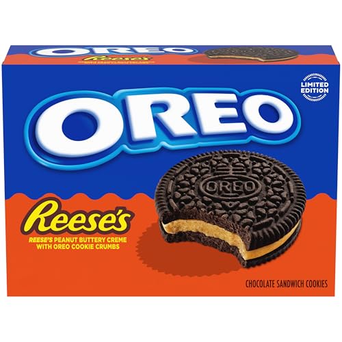 OREO REESE'S Peanut Buttery Creme Chocolate Sandwich Cookies, Limited Edition, 10.81 oz - Image 1