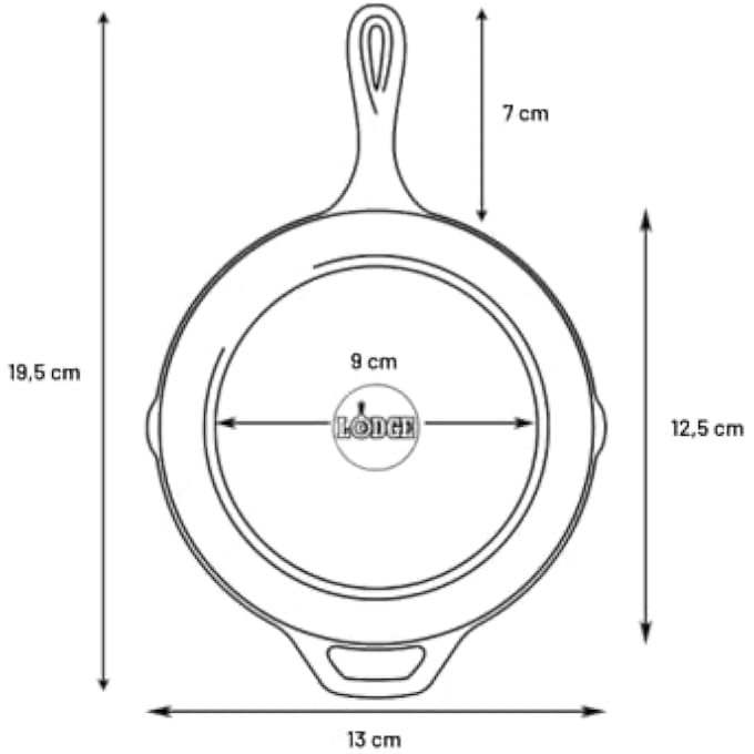 Lodge Cast Iron 5 Skillet - Image 3