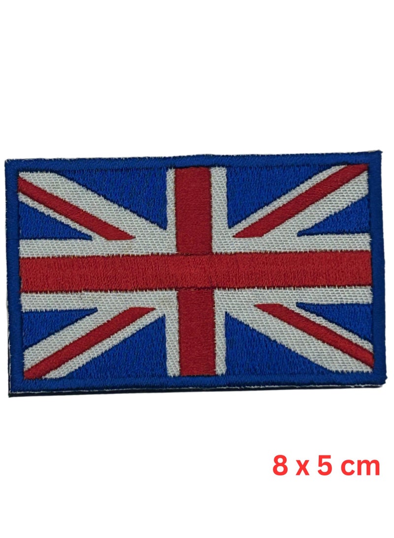 بروجكت نوماد لصاقة فيلكرو هوك Project Nomad، مجموعة تكتيكية علم المملكة المتحدة البريطانية FLAG UK، لصاقات تطريز للحقيبة/الحقيبة/السترة - Image 1