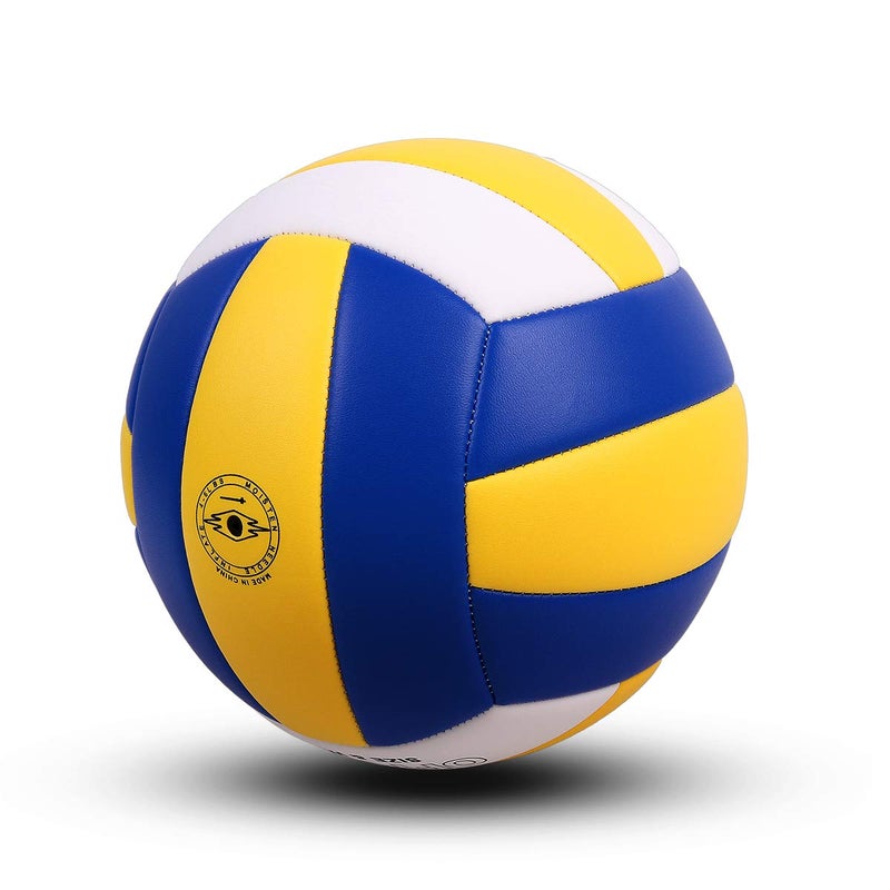 PECOGO Volleyball Size 5 PU Leather Soft Indoor Outdoor Volleyballs Sports Training Game Play Ball for Beginner, Teenager, Adult, 8.2 - Image 3