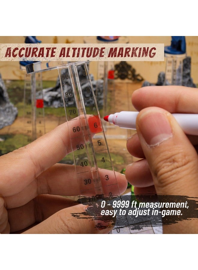 CZYY DND Flying Miniatures Combat Riser (Set of 2) Acrylic Laser Cut Flight Stand Terrain from 0 to 9999 ft Perfect for Dungeons and Dragons, Wargames, D&D and Tabletop RPG - Image 3