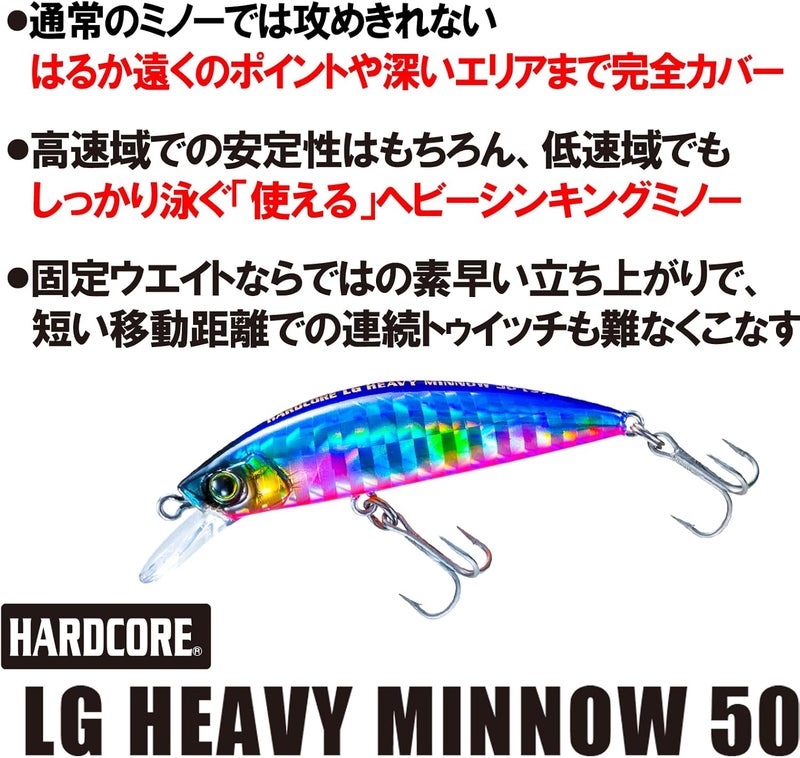 DUEL Light Game Heavy Minnow 50S F1200-HBPC Fishing Lure - Image 3