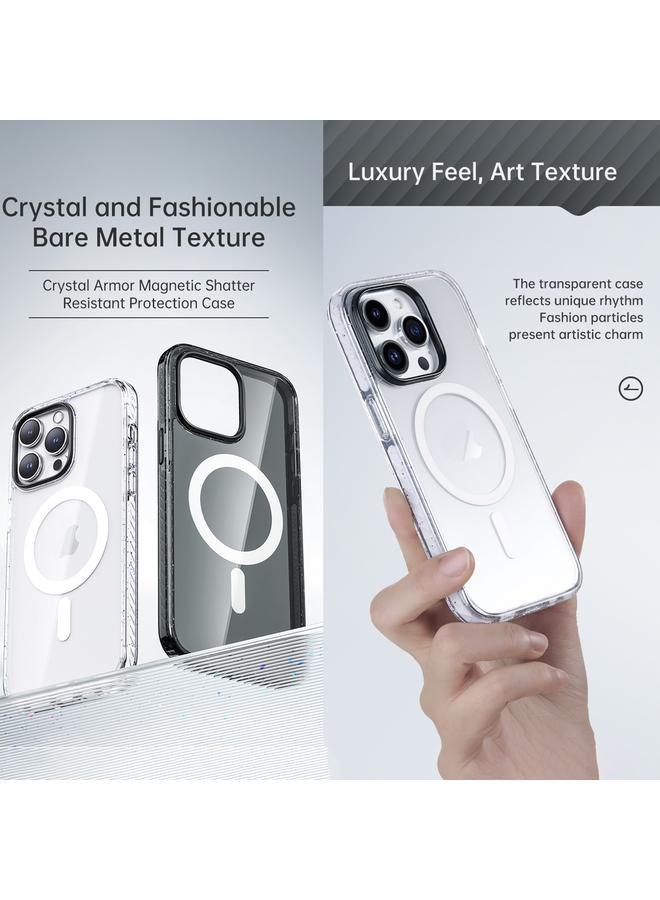 روك جراب لهاتف iPhone 14 Pro Max Rock Crystal Armor مقاوم للصدمات Magsafe - Image 3