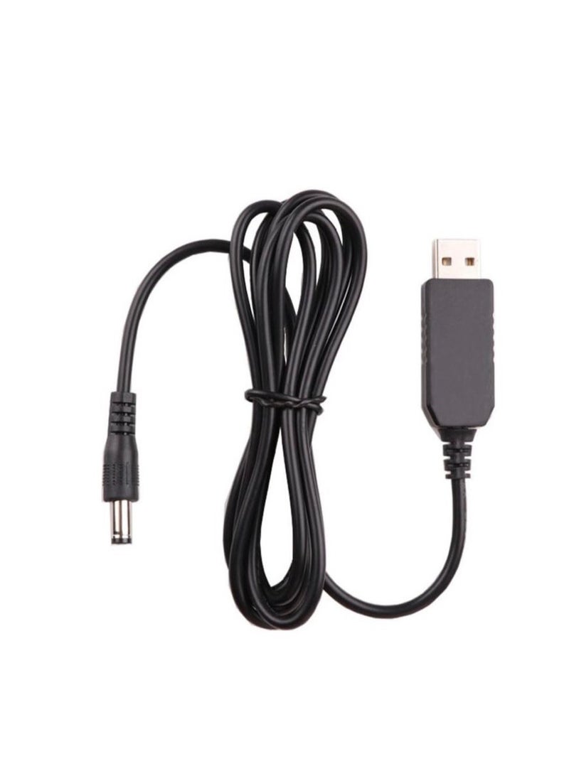 USB DC 5V to 12V Step Up Power Cable Power Supply USB Cable with DC Jack 5.5 x 2.1mm for Fan Led Light Router Speakers
