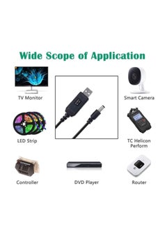 Generic USB DC 5V to 12V Step Up Power Cable Power Supply USB Cable with DC Jack 5.5 x 2.1mm for Fan Led Light Router Speakers  - Image 5