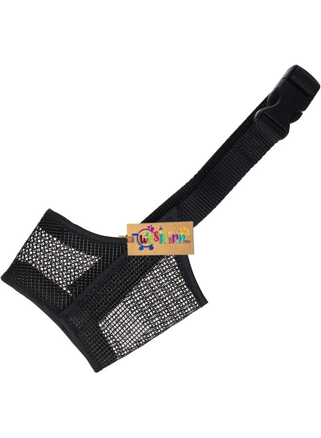 Western Era Strap Safe Net Wire Muzzle For Pet Safety Collar For Anti Biting Dog (Black) (Small - S) - Image 2