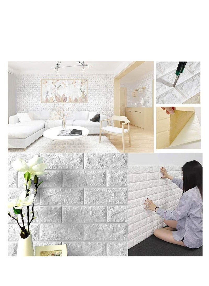 ملصقات حائط من الطوب ذاتية اللصق مكونة من 10 قطع من FFD - Image 5