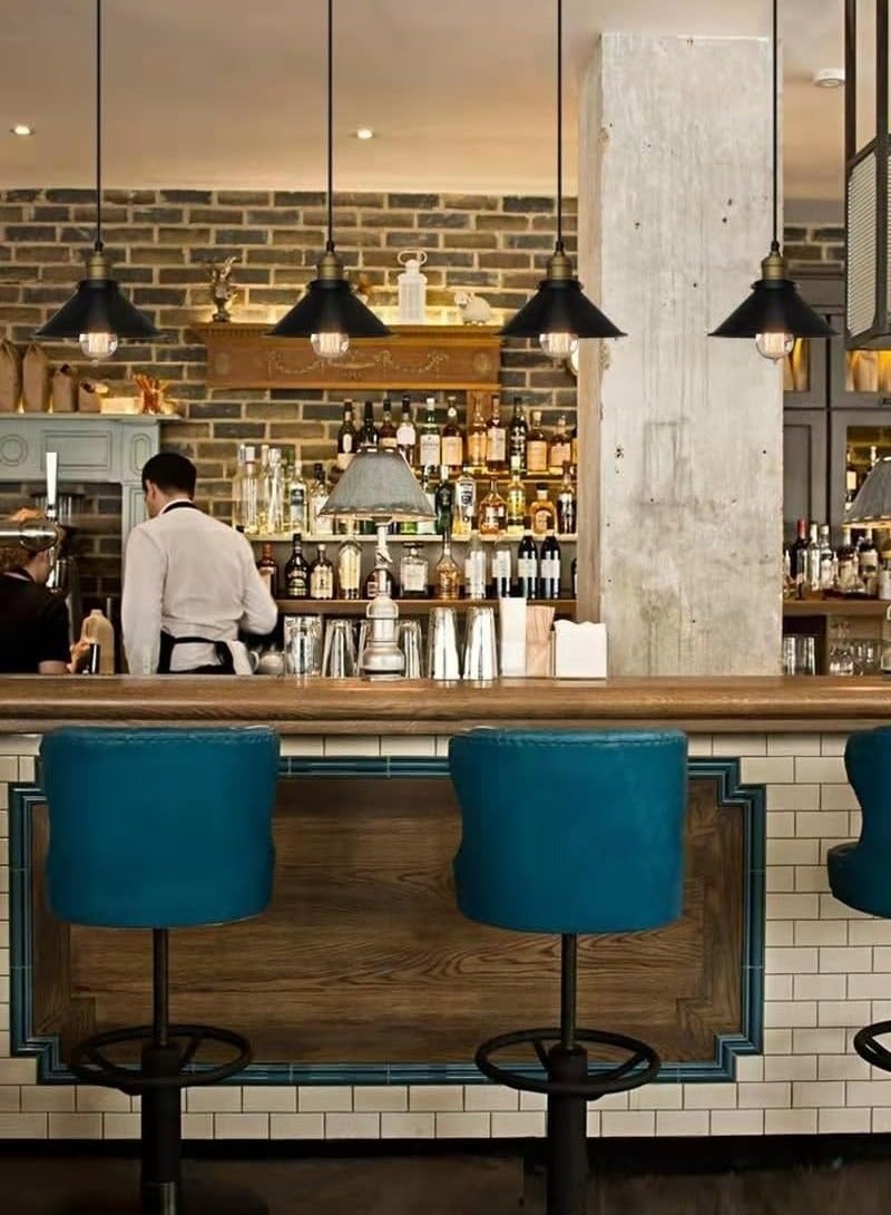 VUCATIN Indoor Black Chandelier, Vintage Chandelier for Farmhouse Dining Room Kitchen (D) - Image 3