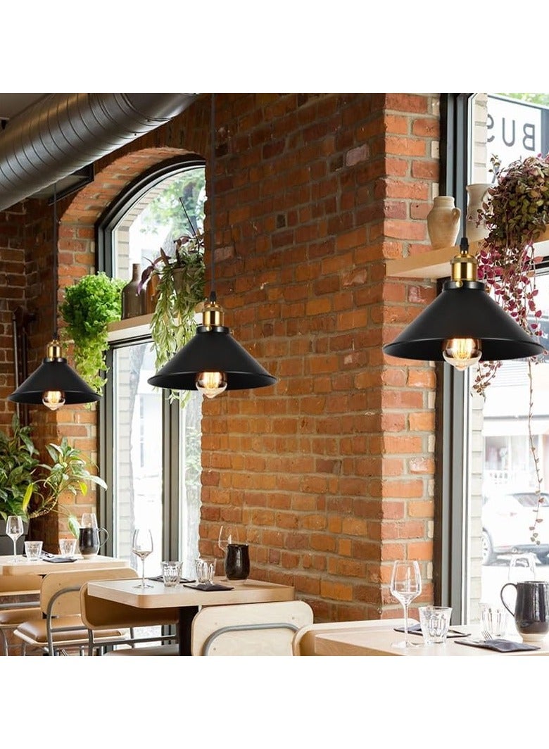 VUCATIN Indoor Black Chandelier, Vintage Chandelier for Farmhouse Dining Room Kitchen (D) - Image 4