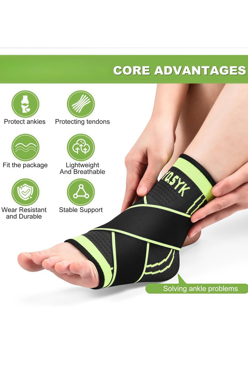 Generic 1 ankle brace, adjustable compression ankle support, unisex, strong sports protective ankle brace, stabilizes ligaments, relieves ankle swelling and sprains - Image 2