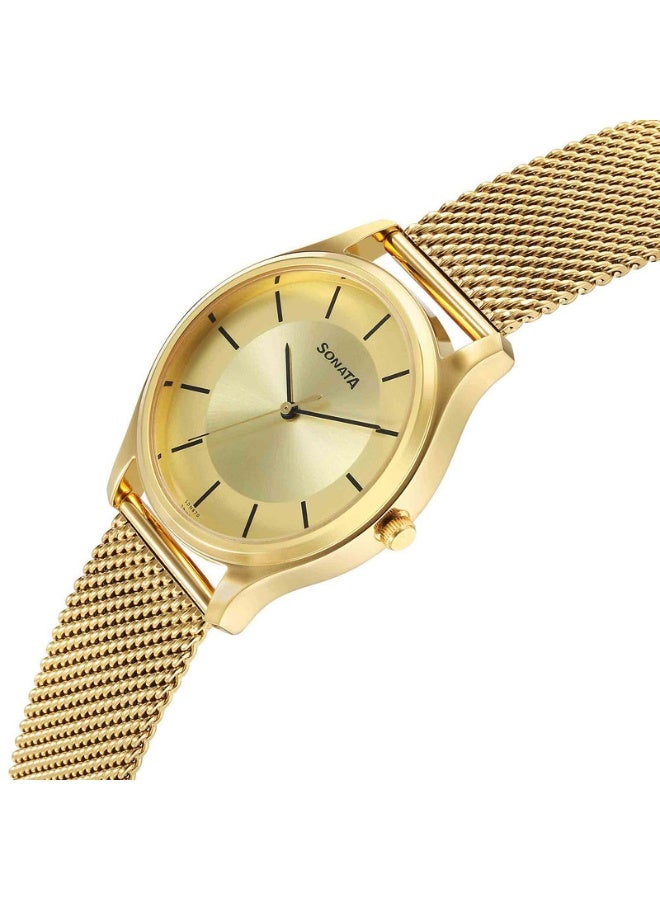سوناتا Quartz Analog Champagne Dial Watch for Men - Image 2