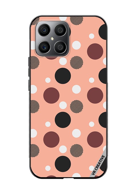 Protective Case Cover For Honor X8 A Seamless Dotted Pattern Design Multicolour