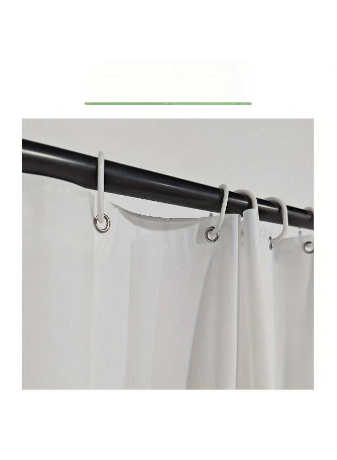 Waterproof Shower Curtain 78.74inch * 70.87inch Bathroom Shower Curtain, Corner Shower Curtain, Fashionable Pattern Shower Curtain, PEVA Shower Curtain, With Rust Proof Metal Gasket And Hook - Image 2