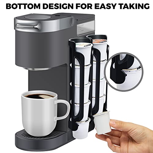 kedofa K Cup Holder for Keurig: Coffee Pod Holder for Counter Small Space - Kcup holders for Wall Mount (2, Black) - Image 2