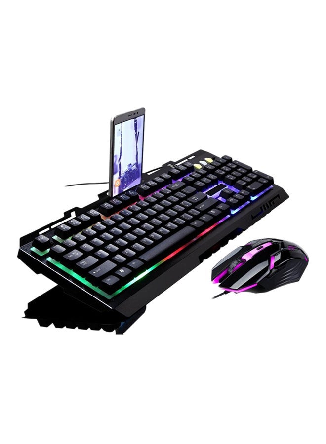 طقم مكون من لوحة مفاتيح ميكانيكية بمنفذ USB وماوس ألعاب ضوئي، طراز G700 - Image 3