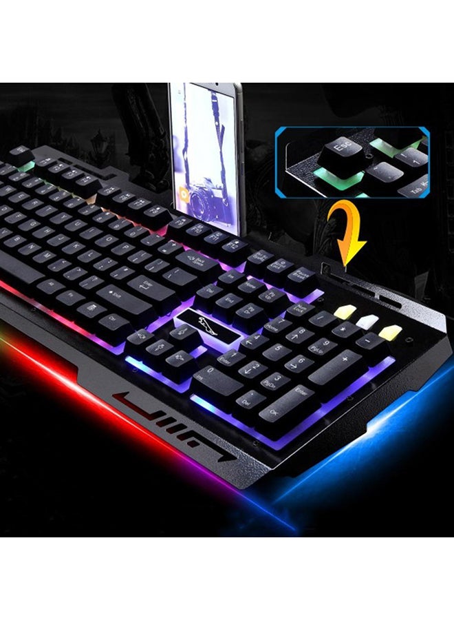 طقم مكون من لوحة مفاتيح ميكانيكية بمنفذ USB وماوس ألعاب ضوئي، طراز G700 - Image 4