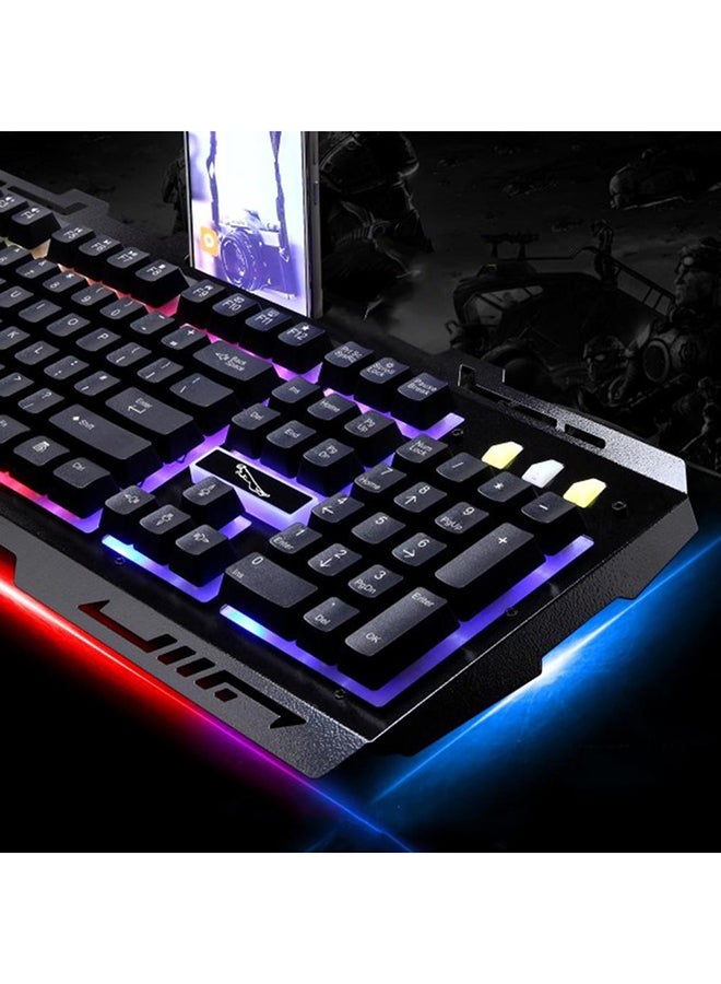 طقم مكون من لوحة مفاتيح ميكانيكية بمنفذ USB وماوس ألعاب ضوئي، طراز G700 - Image 5