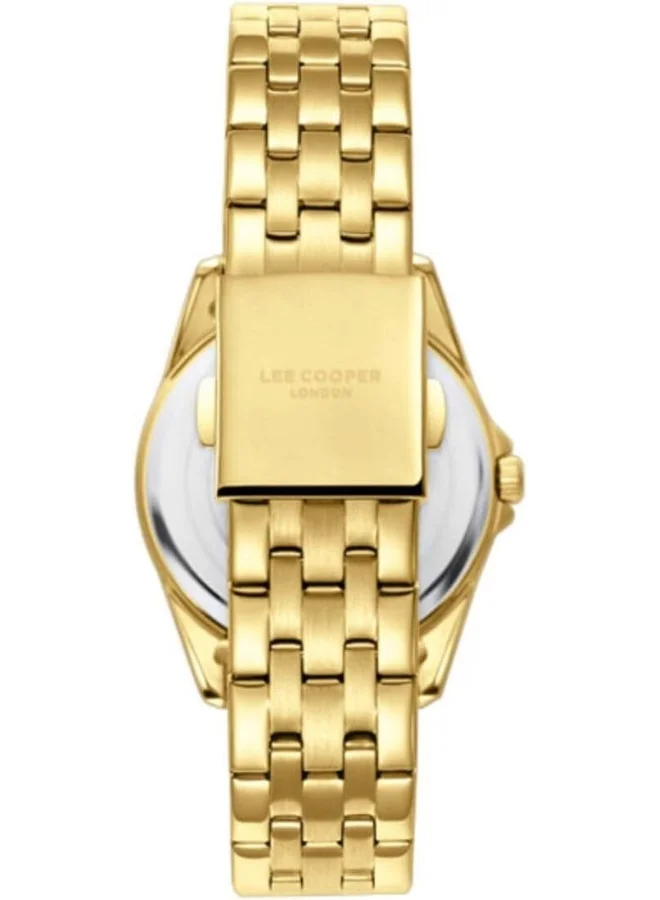 Lee Cooper Women's Watch, Analog Display and Metal Strap - LC08033.170, Gold