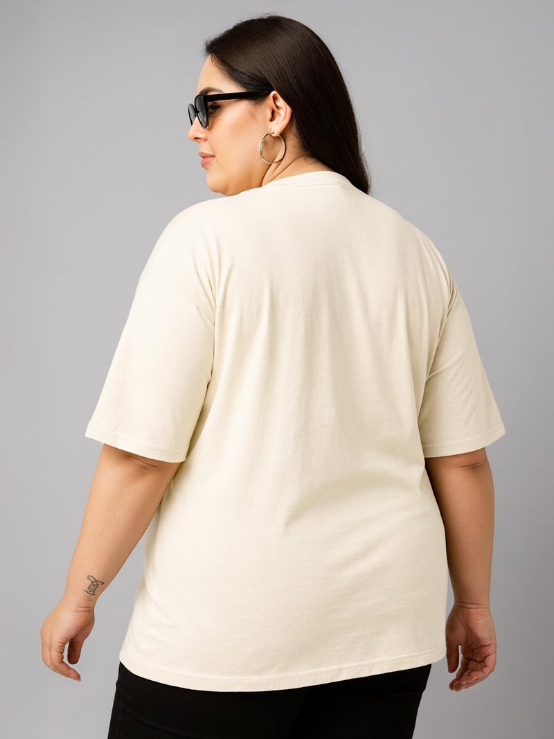 JUNEBERRY® Women’s Plus Size T-Shirt | Big Size 3XL–5XL | Plus Size Casual Cotton T-Shirt for Curvy Women | Soft & BreathablePS_OS_JB_PCL_SW_5XL - Image 3