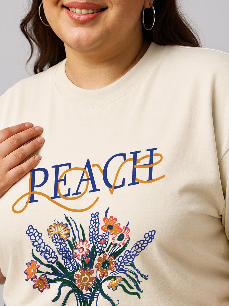 JUNEBERRY® Women’s Plus Size T-Shirt | Big Size 3XL–5XL | Plus Size Casual Cotton T-Shirt for Curvy Women | Soft & BreathablePS_OS_JB_PCL_SW_5XL - Image 5