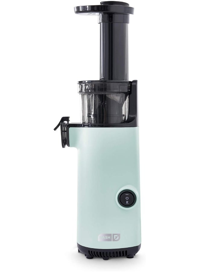 Dash Dash DCSJ255 Deluxe Compact Power Slow Masticating Extractor Easy to Clean Cold Press Juicer with Brush, Pulp Measuring Cup, Frozen Attachment and Juice Recipe Guide  - Image 1