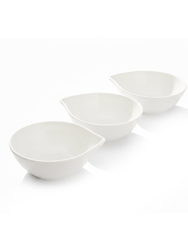 Shallow 3-Piece Porcelain Bowl Set, 12cm - Image 1