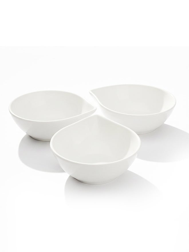 Shallow 3-Piece Porcelain Bowl Set, 12cm - Image 3