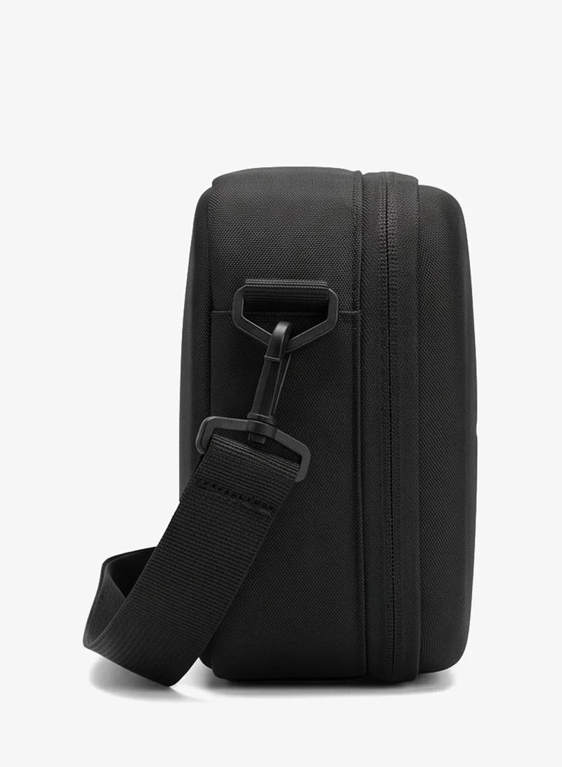 Redtag Men Black Hardcase Sling Bag