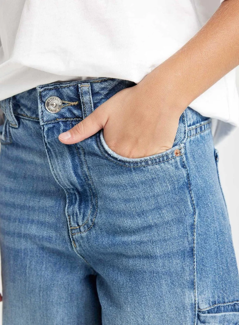 DeFacto Wide Leg Cargo Pocket Baggy Jeans
