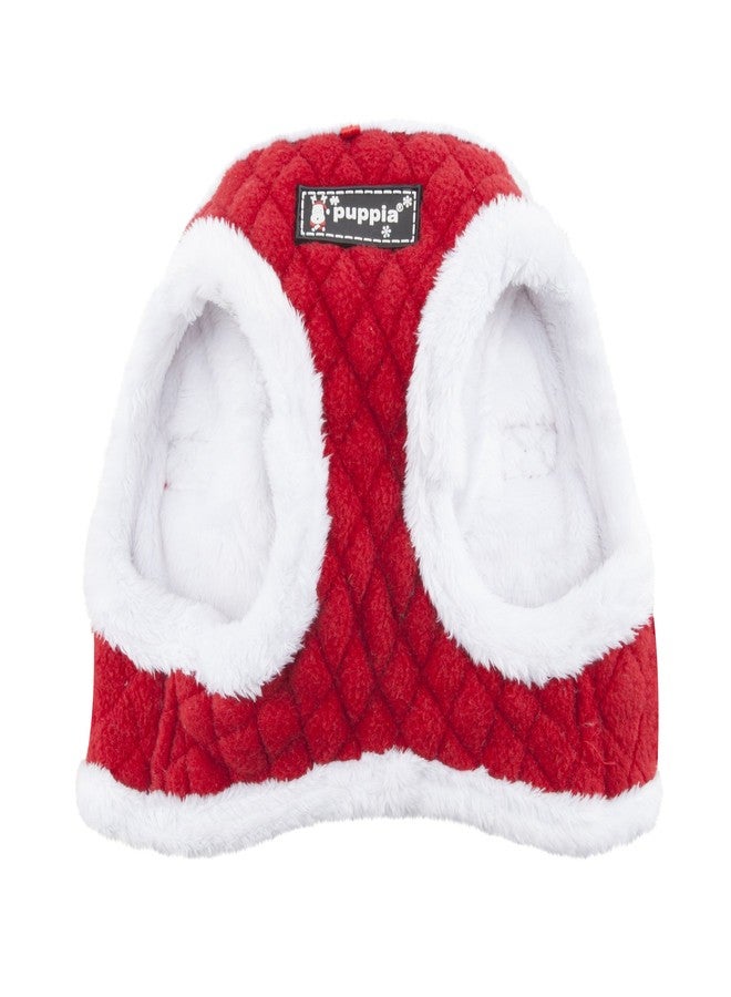 Puppia Blitzen Vest Dog Harness Step-in Warm Winter Christmas Holiday Harness for Small and Medium Dog, Red, Small - Image 3