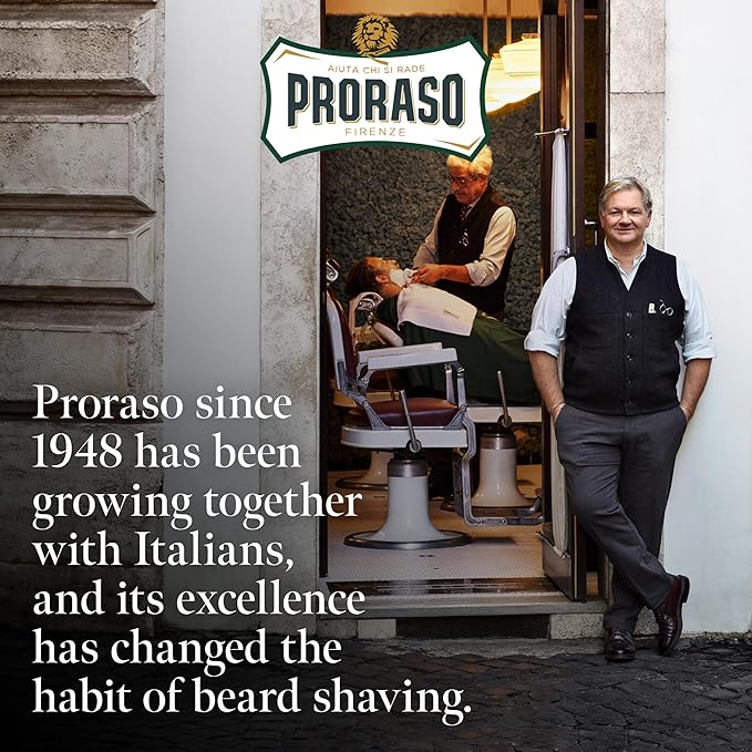 Proraso Beard Balm Wood and Spice 300ml Scented Beard Balm for Men Softens Protects and Eases Itching and Discomfort Made in Italy - Image 5