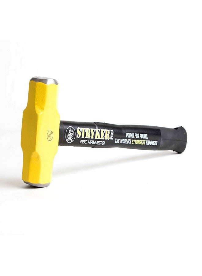 ABC HAMMERS Sledge Hammer - 6 lb. Stryker Hammer with Drop Forged Steel Head & 16" Steel Reinforced Rubber Handle - PRO616S - Image 1