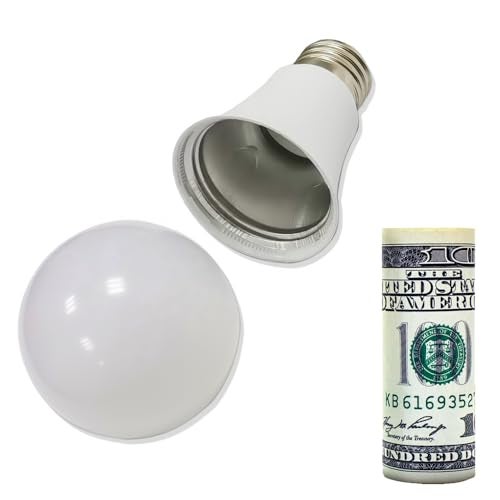 Lightbulb Diversion Safe Hidden Secret Compartment to Hide Money Jewelry Small Items Small Container to Keep Valuables Safe in Plain Sight Storage Realistic Light Bulb Decoy Hiding Box