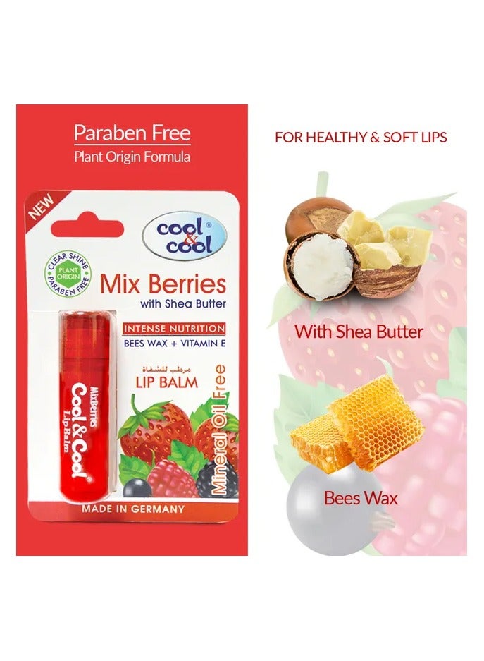 Cool & Cool Balm 4.60g Intense Nutrition Mixed Berries With Shea Butter - Image 2