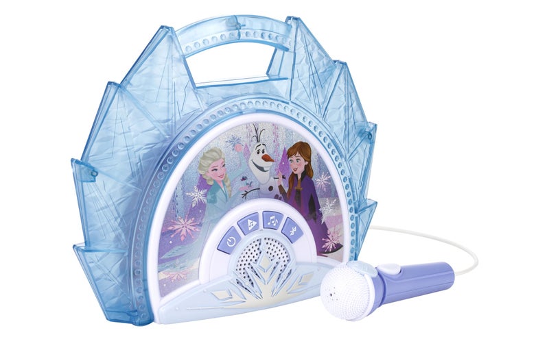 eKids Disney Frozen Karaoke Microphone with Bluetooth Speaker for Fans of Disney Toys, Kids Karaoke Machine with Built in Music - Image 3