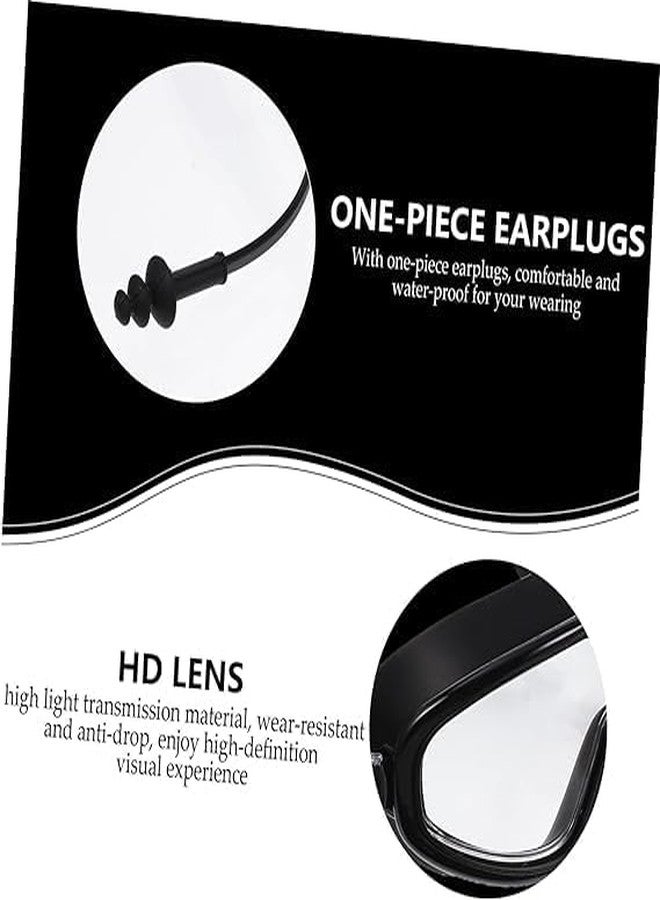Spocco | Swimming Goggles for Kids with Ear Plugs | Big Frame, Leakproof, Anti-Fog Lenses for Boys & Girls - UV Protection & Adjustable Swim Googles for Young Swimmers | SG 100 | BLACK | 12 - Image 3