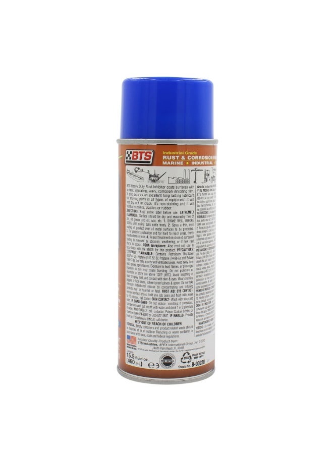BTS Industrial Grade Rust & Corrosion Inhibitor Waxy Protective Film Spray 312 G - Image 2