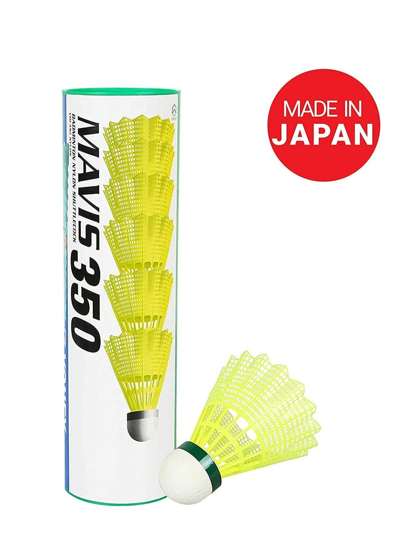 Yonex Yonex Mavis 350 Nylon Badminton Shuttlecocks (Yellow, Slow Speed) - Durable, High-Quality Shuttlecocks for Indoor & Outdoor Play  - Image 2