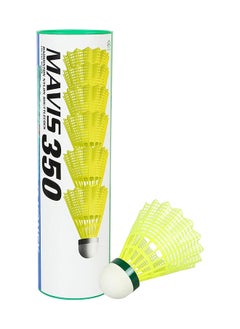 Yonex Yonex Mavis 350 Nylon Badminton Shuttlecocks (Yellow, Slow Speed) - Durable, High-Quality Shuttlecocks for Indoor & Outdoor Play  - Image 1