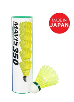 Yonex Yonex Mavis 350 Nylon Badminton Shuttlecocks (Yellow, Slow Speed) - Durable, High-Quality Shuttlecocks for Indoor & Outdoor Play  - Image 2