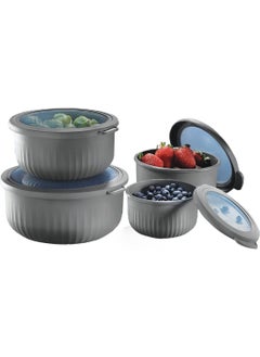 vip ahmet VİP AHMET VACUUM FOUR SIZE ROUND STORAGE CONTAINER - GRAY  - Image 2