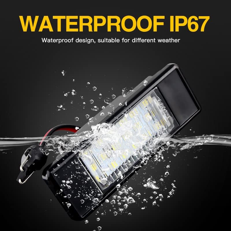 QASULER 2Pcs LED License Plate Light - Image 5
