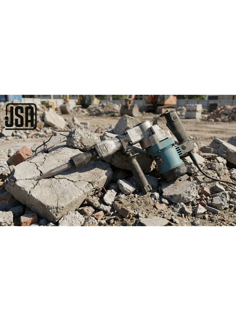 JSA Heavy-Duty Electric Demolition Hammer – High-Power Concrete and Stone Breaker with Durable Construction for Industrial and Construction Use - Image 3